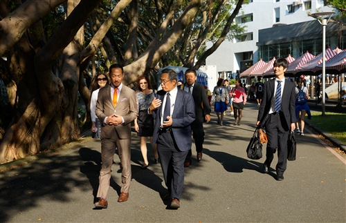 日本同志社大學校長村田晃嗣一行4人蒞校參訪。