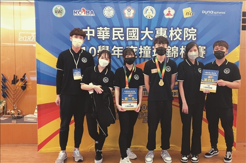 全國大專錦標賽 撞球隊混雙奪金