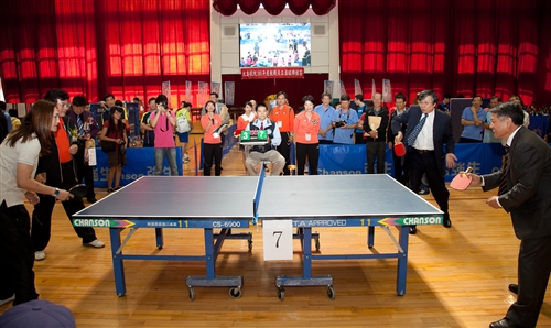 本校舉辦「101年度全國大專校院教職員工桌球錦標賽」。