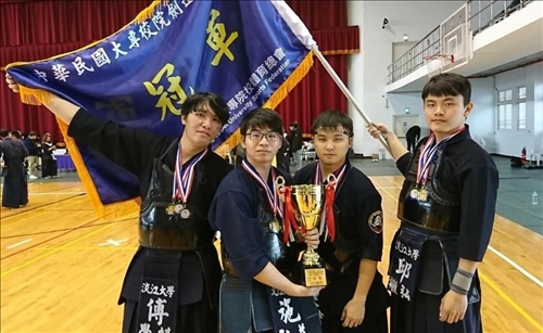 劍道社大專錦標賽男子得分賽奪冠
