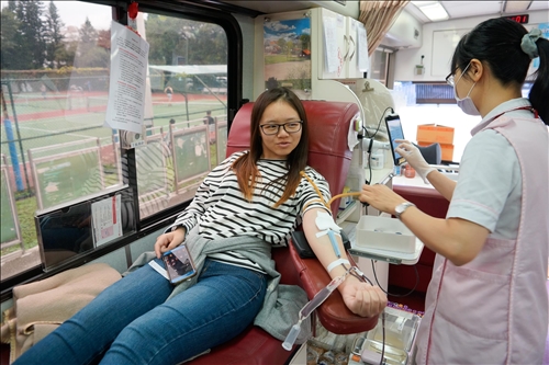 A Blood Donation Drive on the TKU Tamsui Campus