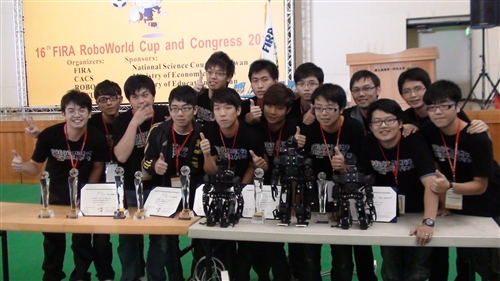 TKU Robot Research Team Wins Big in FIRA World Cup