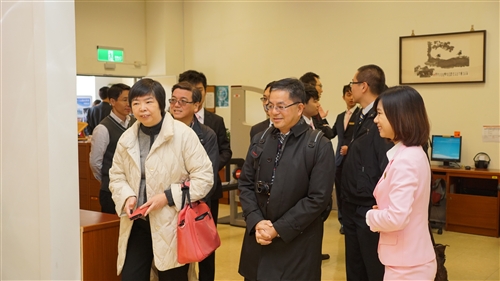 香港荃灣區中學校長會高等院校交流團訪問蘭陽校園。