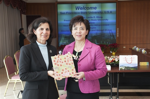 New SF State President Visits Tamkang