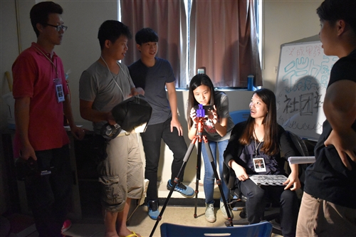 大傳系舉辦「2016青少年行動微電影進階營」。
