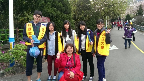 Tamkang University Volunteers Services at Tien Yuan Temple For Sakura Season