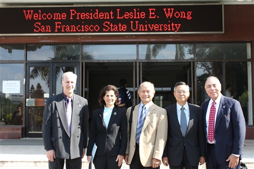New SF State President Visits Tamkang