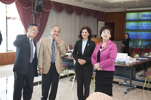 New SF State President Visits Tamkang
