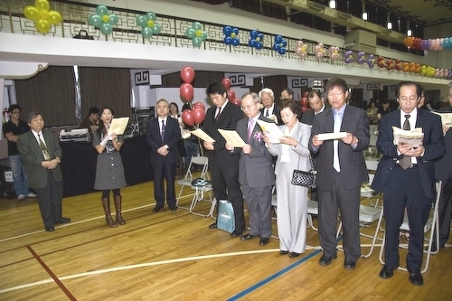 慶祝本校58週年校慶，11月8日上午，在淡水校園學生活動中心舉行慶祝大會，頒發淡江金鷹獎、捐款及勸募感謝獎，並為返校校友舉辦歡迎茶會，下午在蘭陽校園舉行梅園「以介眉壽」雅石揭幕儀式，同賀淡江生日快樂。