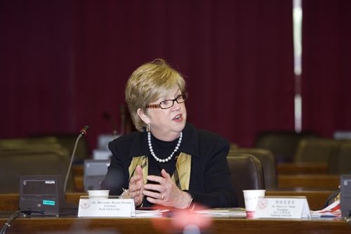 美國Park University大學校長Dr. Beverley Byers-Pevitts等一行3人蒞校訪問，本校張校長親自主持接待行程。