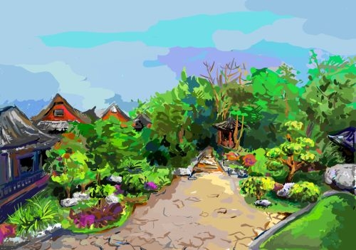 「台灣水墨畫精品展」與「e畫淡江」繪畫作品分別於文錙藝術中心與海事博物館展出，讓參觀者體會從日本發燒回台的高水準精品、科技與人文完美結合的作品。