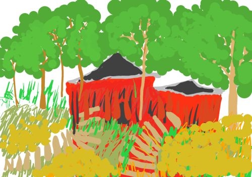 「台灣水墨畫精品展」與「e畫淡江」繪畫作品分別於文錙藝術中心與海事博物館展出，讓參觀者體會從日本發燒回台的高水準精品、科技與人文完美結合的作品。