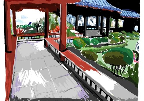 「台灣水墨畫精品展」與「e畫淡江」繪畫作品分別於文錙藝術中心與海事博物館展出，讓參觀者體會從日本發燒回台的高水準精品、科技與人文完美結合的作品。