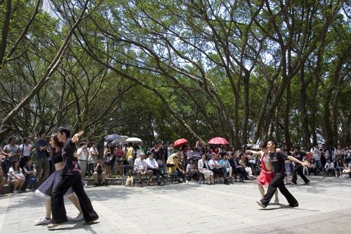 「外語週」於本週在外語大樓前、海報街展開，動人的各國舞蹈表演、文物美食讓全校動起來。