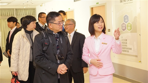 香港荃灣區中學校長會高等院校交流團訪問蘭陽校園。