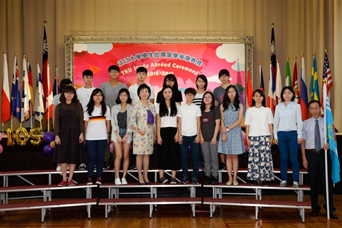 Flag Ceremony for Students Going Abroad for Study