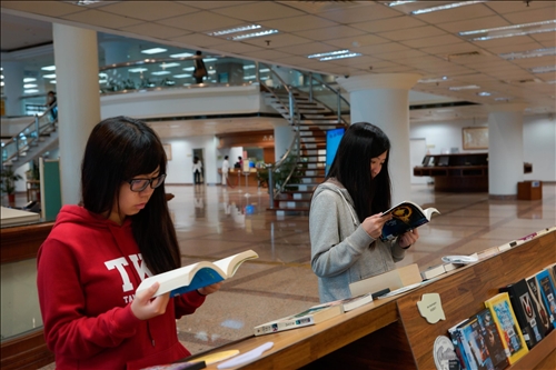 A Cross-Cultural Literary Library Display
