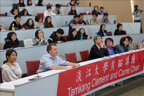 Dr. Daniel Drache Delivers the 10th Lecture of Tamkang Clement  and Carrie Chair Lecture Series