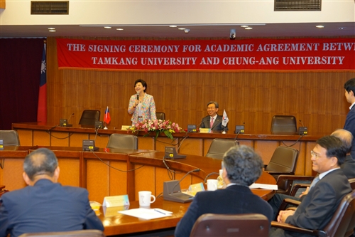 TKU and Chung-ang University Establish Academic Agreement