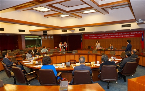 TKU and Chung-ang University Establish Academic Agreement