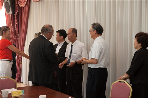 奧地利維也納大學校長Prof. Heinz W. Engl伉儷蒞校參訪。