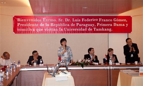 The President of Paraguay Visits Tamkang