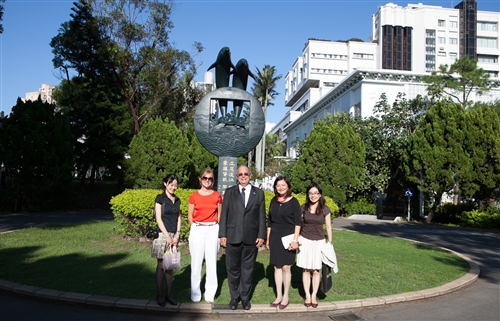 奧地利維也納大學校長Prof. Heinz W. Engl伉儷蒞校參訪。