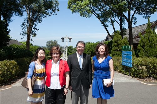 A Visit by Rector Fernando Galván