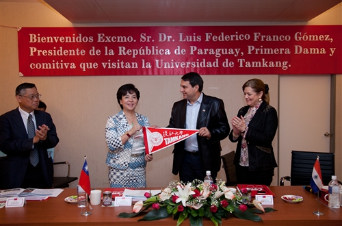 The President of Paraguay Visits Tamkang