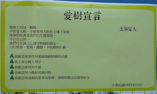 A Communication Takes Place Between the People and the Trees at TKU