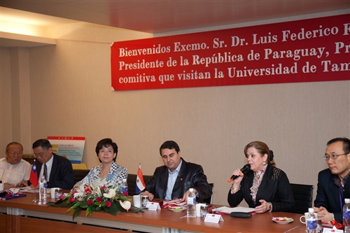 The President of Paraguay Visits Tamkang