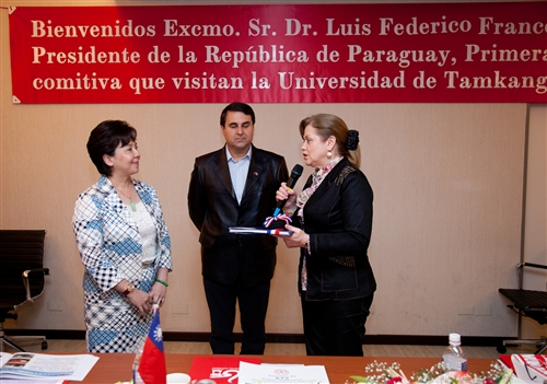 The President of Paraguay Visits Tamkang