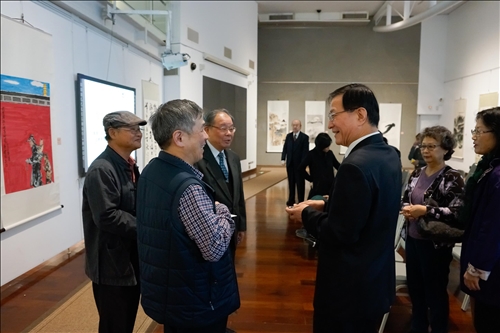 An Art Exhibition on Spring Scenery Held at the Carrie Chang Fine Arts Center