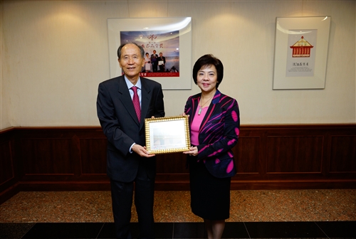 The President of Kyungnam University  Visits TKU