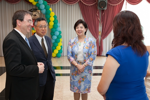 A Visit by Rector Fernando Galván