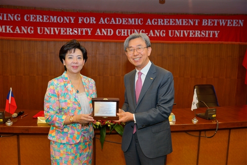 TKU and Chung-ang University Establish Academic Agreement