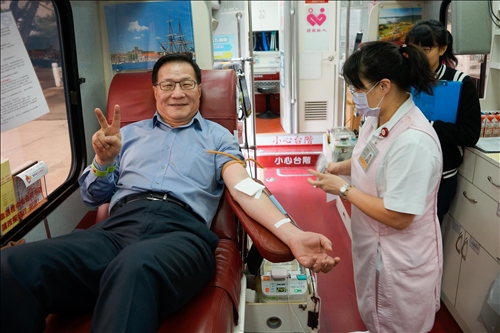 A Blood Donation Drive on the TKU Tamsui Campus