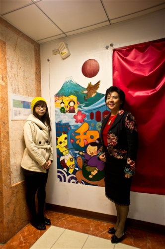 An Opening Ceremony for the Foreign Language Building Art Exhibition