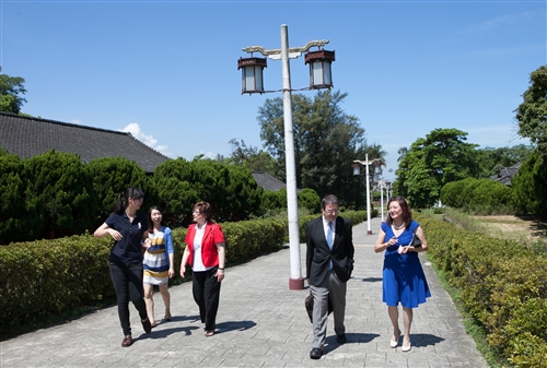 A Visit by Rector Fernando Galván