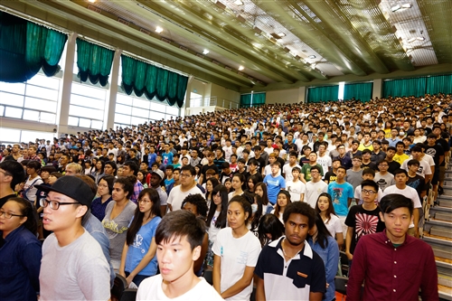 New Students Enter Campus Old School