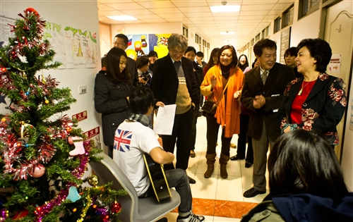 An Opening Ceremony for the Foreign Language Building Art Exhibition