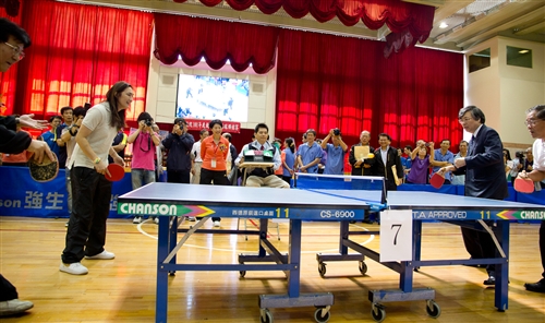 Table Tennis Comes to Tamkang