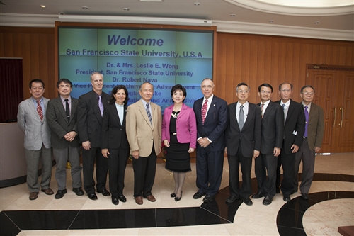 New SF State President Visits Tamkang