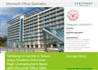 TKU is Recognized for Microsoft Office Skills